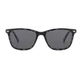 Fred - Square Clear-Demi Clip On Sunglasses for Men & Women